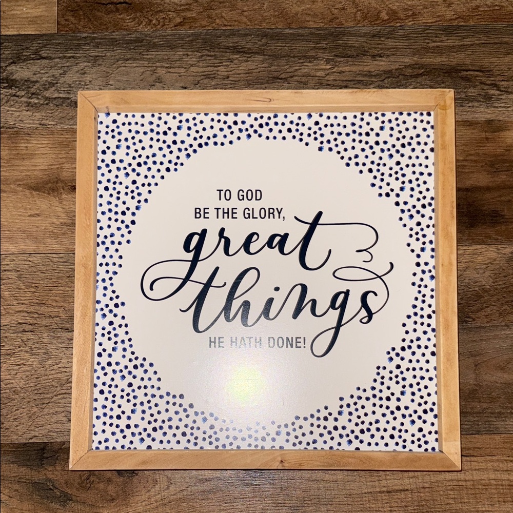 DaySpring Wooden Frame Art